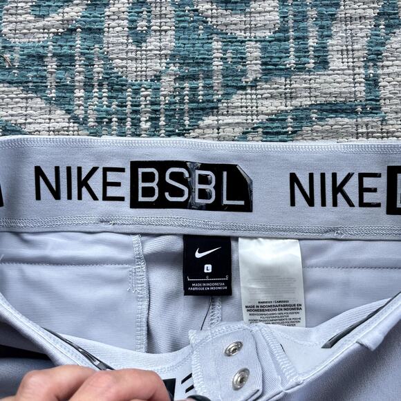 Nike BSBL Men's Gray Dri-FIT Baseball Knickers Cropped Pants - Size L - Picture 7 of 10